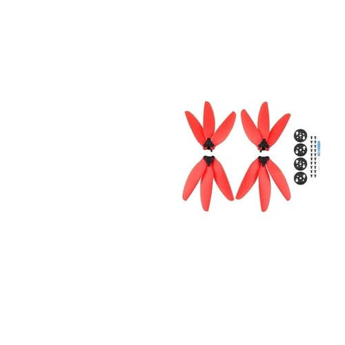 Kompatibel mit 2/SE Propeller Quick Release Folding DREI-Blatt Propeller Ersatz Flügel Fan Drone Zubehör Universal(Red) von SFWWPFSKK