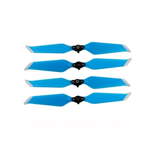 Kompatibel mit 2 P 8743 4/8 Stück Propeller, Geräuscharme Propeller, Schnellverschluss-Klappstück, Geräuschpropeller, universell for Drohnenzubehör(Blue Silver 4pcs) von SFWWPFSKK