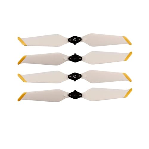 Kompatibel mit 2 P 8743 4/8 Stück Propeller, Geräuscharme Propeller, Schnellverschluss-Klappstück, Geräuschpropeller, universell for Drohnenzubehör(White Gold 4pcs) von SFWWPFSKK