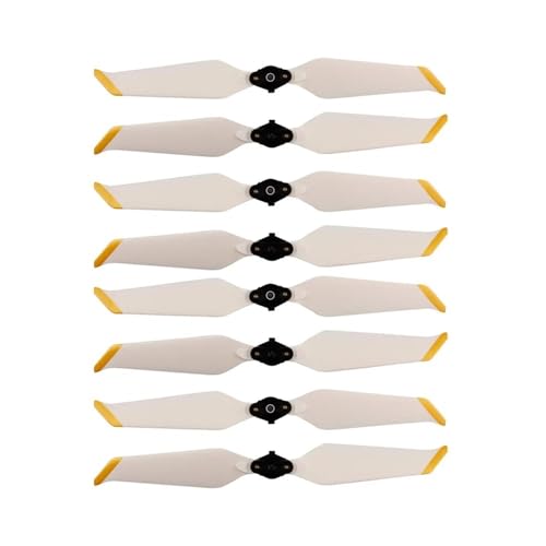 Kompatibel mit 2 P 8743 4/8 Stück Propeller, Geräuscharme Propeller, Schnellverschluss-Klappstück, Geräuschpropeller, universell for Drohnenzubehör(White Gold 8pcs) von SFWWPFSKK