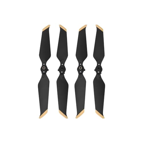 Kompatibel mit 2 Pro 8743's 4/8 Stück Propeller, Geräuscharme Propeller, Schnellverschluss-Klappstück, Geräuschpropeller, universell for Drohnenzubehör(4PCS Gold) von SFWWPFSKK