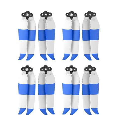 Kompatibel mit 2S/A2 Schnellspannpropellern 7238F, geräuscharmen Flügelventilatoren, Ersatzteilen, Reparaturteilen universell(White Blue 8pcs) von SFWWPFSKK