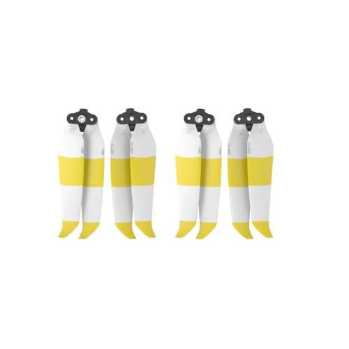 Kompatibel mit 2S/A2 Schnellspannpropellern 7238F, geräuscharmen Flügelventilatoren, Ersatzteilen, Reparaturteilen universell(White Yellow 4pcs) von SFWWPFSKK
