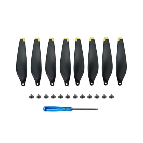 Kompatibel mit 3P Drone 6030F Propeller Ersatz stück Leichte Flügel Fan Ersatzteile 3P Zubehör Universal(2 Pairs Black Gold) von SFWWPFSKK