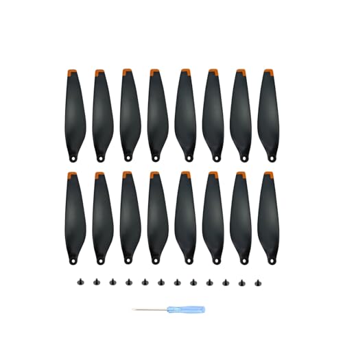 Kompatibel mit 3P Drone 6030F Propeller Ersatz stück Leichte Flügel Fan Ersatzteile 3P Zubehör Universal(4 Pairs Black Orange) von SFWWPFSKK