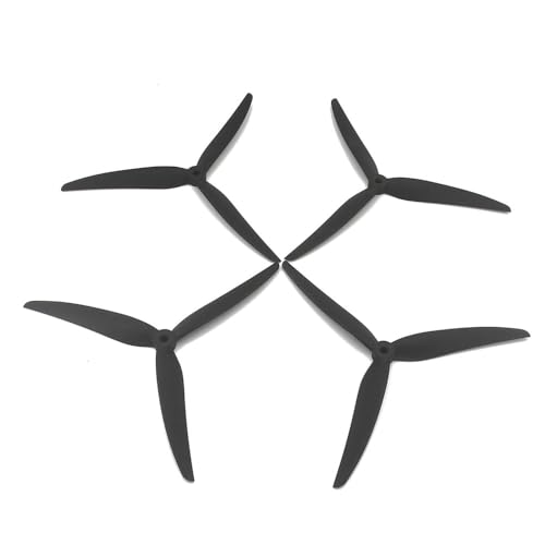 Kompatibel mit 9045 2 Paar (2 vorwärts + 2 rückwärts) 9X4.5X3 3-Blatt-Propeller aus Fiberglas-Nylon, kompatibel mit 9-Zoll-Renndrohnen, ferngesteuerten Flugzeugen, Quadcoptern, universell von SFWWPFSKK