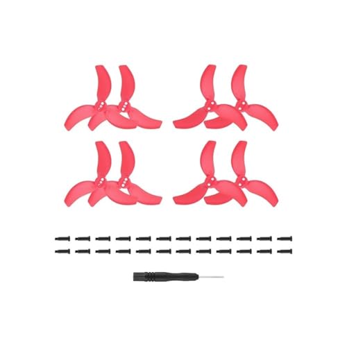 Kompatibel mit A 2 Drohnenpropellerstück Leichter flügelförmiger Lüfterersatz Ersatzteile A 2 Zubehör Farbpropeller Universal(Red 4 Pairs) von SFWWPFSKK