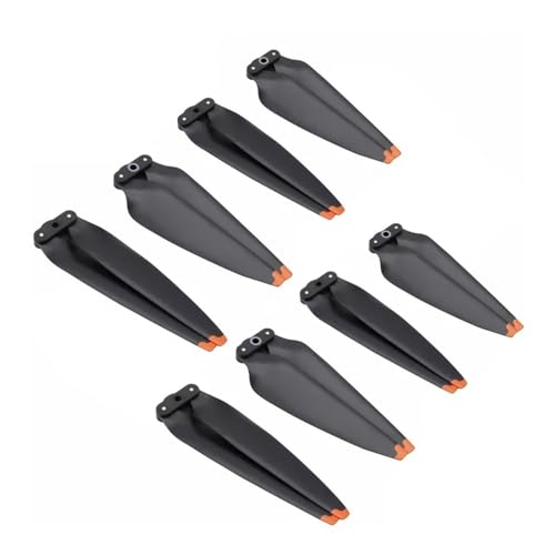 Kompatibel mit A 3 Drone 8747F CW CCW Propeller, kleinere Stück, weniger Lärm, Quick-Release Propeller A 3 Zubehör Universal(Black Orange 8pcs) von SFWWPFSKK