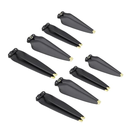 Kompatibel mit A 3 Propeller 8747F CW CCW Laufrad Schnellverschluss Flügelventilator Ersatzpropeller Zubehör Universal(Black Gold 8pcs) von SFWWPFSKK