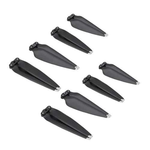 Kompatibel mit A 3 Propeller 8747F CW CCW Laufrad Schnellverschluss Flügelventilator Ersatzpropeller Zubehör Universal(Black Silver 8pcs) von SFWWPFSKK