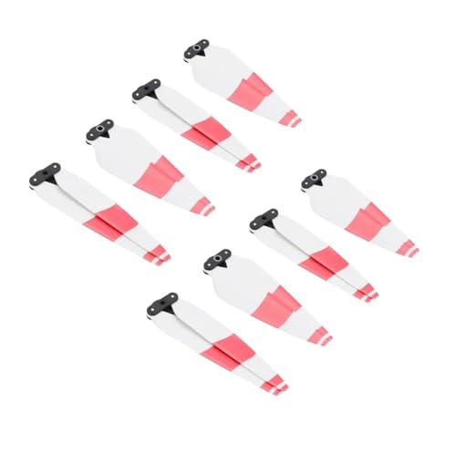 Kompatibel mit A 3 Propeller 8747F CW CCW Laufrad Schnellverschluss Flügelventilator Ersatzpropeller Zubehör Universal(White Red 8pcs) von SFWWPFSKK