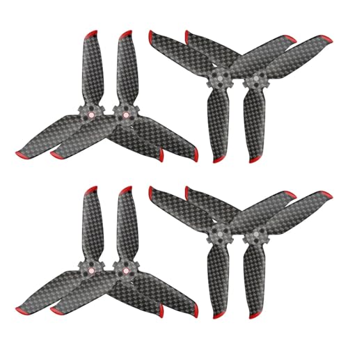 Kompatibel mit Carbon-Propellern Starke und leichte Propeller 5328S Faltbare, geräuscharme Propeller 3-teiliges Zubehör Universal(5328s Props 8pcs) von SFWWPFSKK