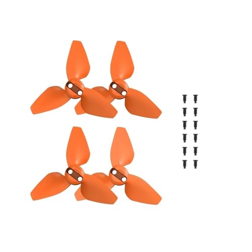 Kompatibel mit Drohne 2016S Propeller Lüfterrad Ersatzpropeller mit Schraubendreher Ersatzteile Universal(Orange) von SFWWPFSKK