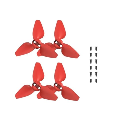 Kompatibel mit Drohne 2016S Propeller Lüfterrad Ersatzpropeller mit Schraubendreher Ersatzteile Universal(Red) von SFWWPFSKK