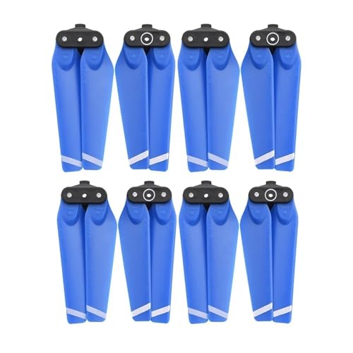 Kompatibel mit Drohne 4730F Klapppropeller 4730 Propeller Ersatzteile Ersatzpropeller Zubehör CW CCW Schnellverschluss Flügel Universal(Blue White 8pcs) von SFWWPFSKK