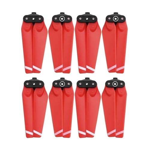 Kompatibel mit Drohne 4730F Klapppropeller 4730 Propeller Ersatzteile Ersatzpropeller Zubehör CW CCW Schnellverschluss Flügel Universal(Red White 8pcs) von SFWWPFSKK