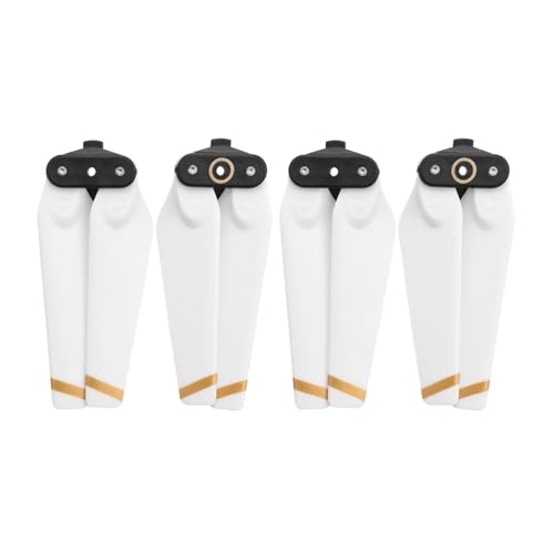 Kompatibel mit Drohne 4730F Klapppropeller 4730 Propeller Ersatzteile Ersatzpropeller Zubehör CW CCW Schnellverschluss Flügel Universal(White Gold 4pcs) von SFWWPFSKK