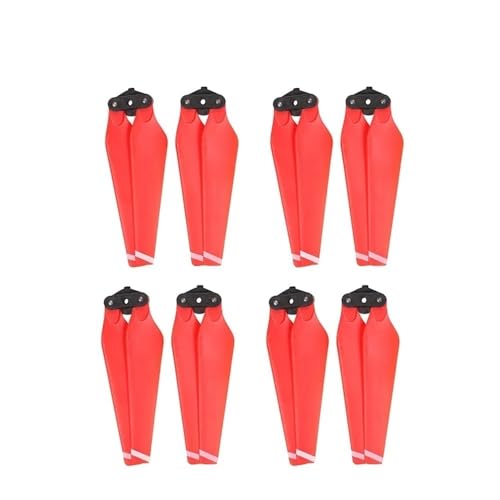 Kompatibel mit Drohnen-Schnellverschlusspropellern 8330 8331 CW CCW Klapppropeller Ersatzpropeller Ersatzteile Universal(8330F Red 8pcs) von SFWWPFSKK