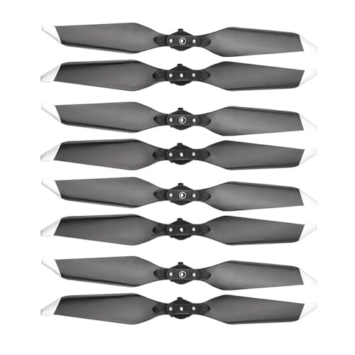 Kompatibel mit Drohnen-Schnellverschlusspropellern 8330 8331 CW CCW Klapppropeller Ersatzpropeller Ersatzteile Universal(8331F Silver 8pcs) von SFWWPFSKK