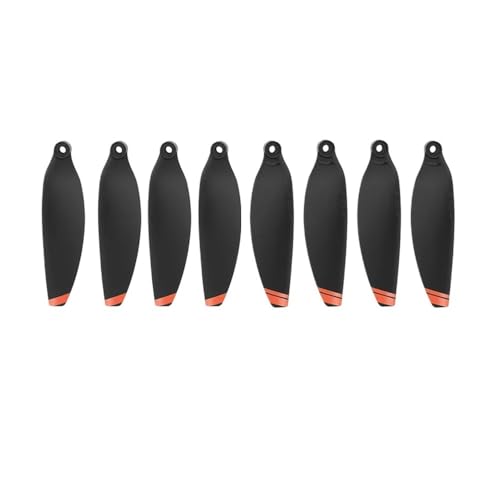 Kompatibel mit M 2/SE Drone 4726F Ersatz Propeller Leichte Propeller laufrad Fan Zubehör Ersatzteile Schraube Kit Universal(Black Orange 8pcs) von SFWWPFSKK