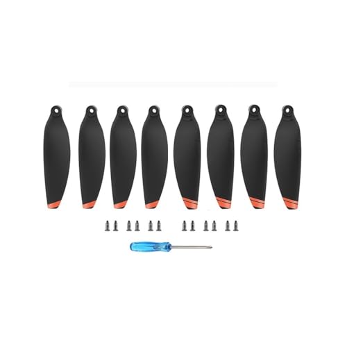 Kompatibel mit M2/SE Drohne 4726F Flügelventilator Propeller Impeller Ersatzteile Schnellverschluss Zubehör Universal(2 Pairs Black Orange) von SFWWPFSKK