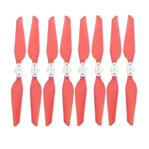 Kompatibel mit X8 SE 2020/2022 V2 UAV Schnellspann-Klapppropeller Ersatzteile Ersatz und Reparatur Flügelzubehör Universal(Red Props 8pcs) von SFWWPFSKK