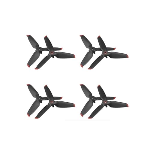 Kompatibel mit dem Schnellspannpropeller 5328S der Kombinationsstütze, Impeller-Ersatzflügellüfter-Ersatzteile, Drohnenzubehör Universal(Red 4 Pairs) von SFWWPFSKK