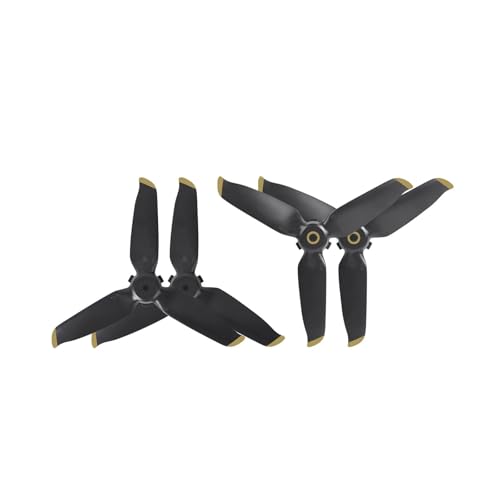 Kompatibel mit dem Schnellverschluss-Propeller 5328S des Kombinationspropellers, Flügelrad-Ersatzteile, Drohnenzubehör Universal(Black Gold 4pcs) von SFWWPFSKK