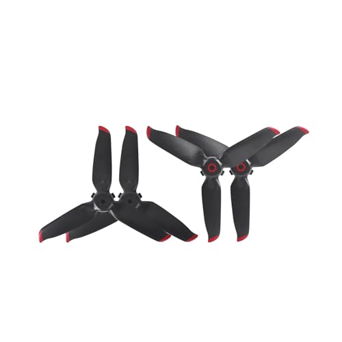Kompatibel mit dem Schnellverschluss-Propeller 5328S des Kombinationspropellers, Flügelrad-Ersatzteile, Drohnenzubehör Universal(Black Red 4pcs) von SFWWPFSKK