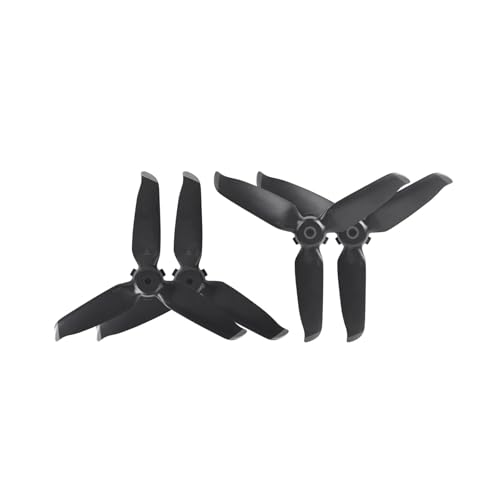 Kompatibel mit dem Schnellverschluss-Propeller 5328S des Kombinationspropellers, Flügelrad-Ersatzteile, Drohnenzubehör Universal(Black Silver 4pcs) von SFWWPFSKK