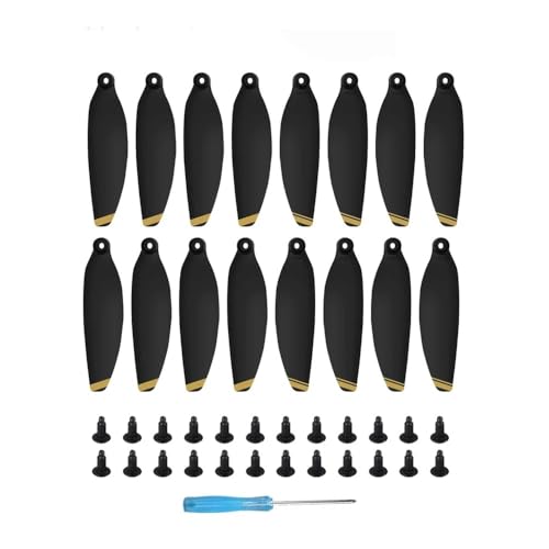 Kompatible Propeller for M 1 UAV 4726F CW CCW Propellerstück Flügel Lüfter Ersatzteile Universal for Reparaturteile(Black Gold 16pcs) von SFWWPFSKK