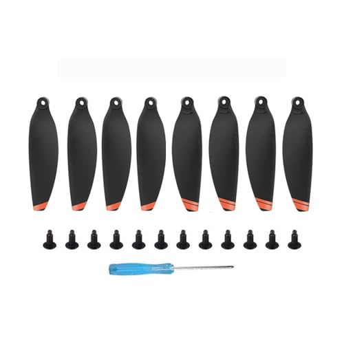 Kompatible Propeller for M 1 UAV 4726F CW CCW Propellerstück Flügel Lüfter Ersatzteile Universal for Reparaturteile(Black Orange 8pcs) von SFWWPFSKK