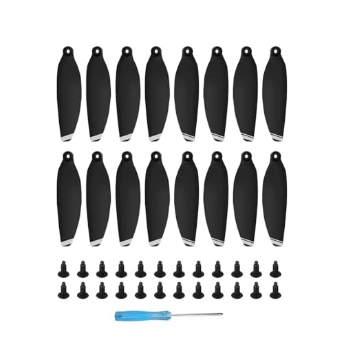 Kompatible Propeller for M 1 UAV 4726F CW CCW Propellerstück Flügel Lüfter Ersatzteile Universal for Reparaturteile(Black Silver 16pcs) von SFWWPFSKK