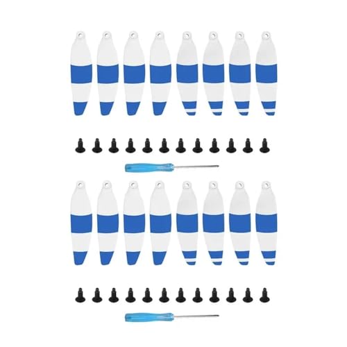 Kompatible Propeller for M 1 UAV 4726F CW CCW Propellerstück Flügel Lüfter Ersatzteile Universal for Reparaturteile(White Blue 16pcs) von SFWWPFSKK