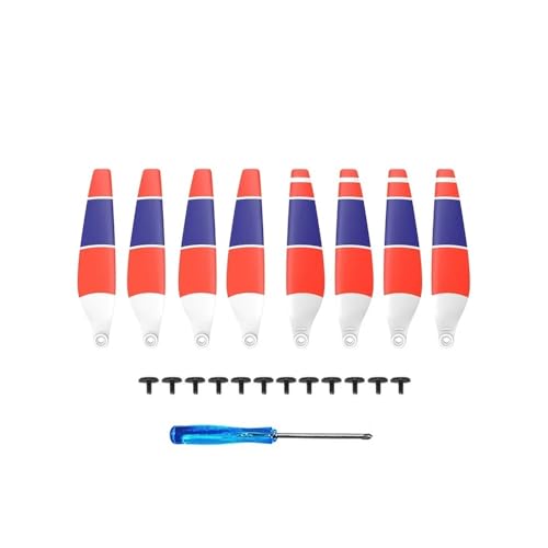 Propeller kompatibel mit 4Pro 6030F, geräuscharme Drohne, Leichter Flügelventilator, Ersatzteile, Schnellverschluss, kompatibel mit 4 Pro, Reparaturteile, universell(Colorful 8pcs) von SFWWPFSKK