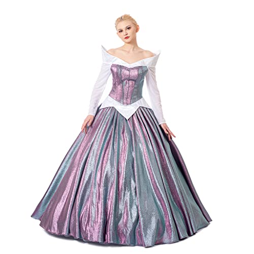 SFWXCOS Dornröschen Cosplay Kostüm Mädchen Prinzessin Kleid Aurora Cosplay Outfits von SFWXCOS