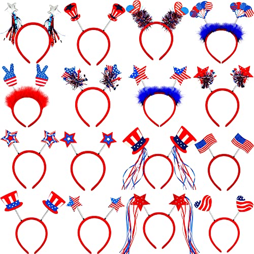 SGBETTER 16 Stück patriotische Stirnbänder 4. Juli Stirnband Unabhängigkeitstag Stirnbänder Amerikanische Flagge Stirnband für Unabhängigkeitstag Party Zubehör SGBETTER 16 Stück patriotische Stirnbänder 4. Juli Stirnband Unabhängigkeitstag Stirnbänder Amerikanische Flagge Stirnband für Unabhängigkeitstag Party Zubehör von SGBETTER