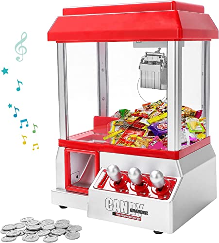 Candy Grabber Maschine Nachfüllbare Musik Mini Klauenmaschine mit 20 Münzen Batteriebetriebene Sweet Grab Maschine für Kinder und Klauenmaschine Arcade Spiel Candy Grabber Maschine Nachfüllbare Musik Mini Klauenmaschine mit 20 Münzen Batteriebetriebene Sweet Grab Maschine für Kinder und Klauenmaschine Arcade Spiel von SGM