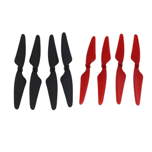 SGREHJDR 4 Stücke for Hubsan H501S X4 Rc Quadcopter Propellerblätter 2Cw/2Ccw, Rot & Schwarz (2 Satz) von SGREHJDR