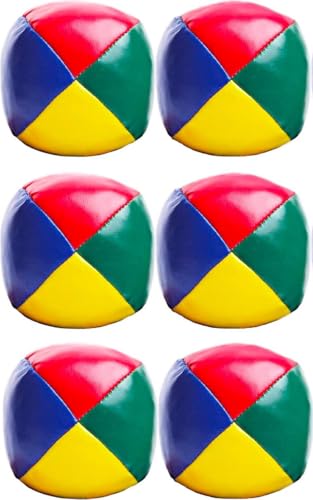 6x Farbige Jonglierbälle 6,5 cm - Jonglierbälle Spielbälle Bällewerfen 6x Farbige Jonglierbälle 6,5 cm - Jonglierbälle Spielbälle Bällewerfen von SGSspecial