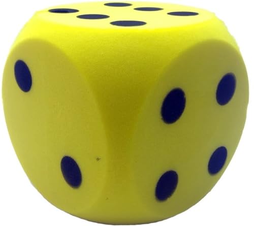Nikolaus Spiel große Würfel gelb 16 x 16 cm - Packeabend Würfelspiel von SGSspecial