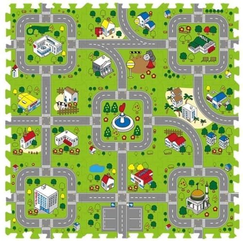 Verkehr/Stadt Schaum Puzzle Spielmatte - 9 Spielmatten - Puzzlematte 90x90x1cm Verkehr/Stadt Schaum Puzzle Spielmatte - 9 Spielmatten - Puzzlematte 90x90x1cm von SGSspecial