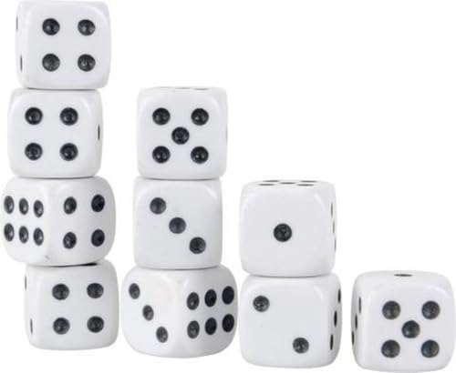 Weiße Würfel Set - 10 Stück | Würfel | Würfel | Würfelset Weiß | Yahtzee | Brettspiel | Gesellschaftsspiel | Spiel | Spiele Weiße Würfel Set - 10 Stück | Würfel | Würfel | Würfelset Weiß | Yahtzee | Brettspiel | Gesellschaftsspiel | Spiel | Spiele von SGSspecial