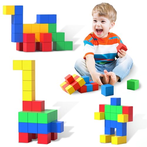 SGZIOO 32 Stück Magnetische Bausteine, Magnetbausteine Kinder ab 3 Jahre, Magnetic Building Blocks Spielzeug, Magnetwürfel Kinder, Magnetisches Konstruktions Spielzeug Geschenk für Junge Mädchen SGZIOO 32 Stück Magnetische Bausteine, Magnetbausteine Kinder ab 3 Jahre, Magnetic Building Blocks Spielzeug, Magnetwürfel Kinder, Magnetisches Konstruktions Spielzeug Geschenk für Junge Mädchen von SGZIOO