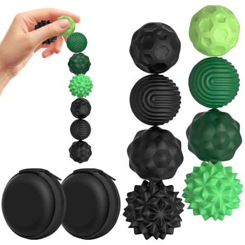 SGZIOO 8PCS Magnet Kugeln Fidget Toys, Magnet Balls aus Silikon, Anti-Stress-Angstspielzeug für Erwachsene und Kinder, Magnetkugeln Kinder für Stress, Stressball Sensorik Spielzeug SGZIOO 8PCS Magnet Kugeln Fidget Toys, Magnet Balls aus Silikon, Anti-Stress-Angstspielzeug für Erwachsene und Kinder, Magnetkugeln Kinder für Stress, Stressball Sensorik Spielzeug von SGZIOO