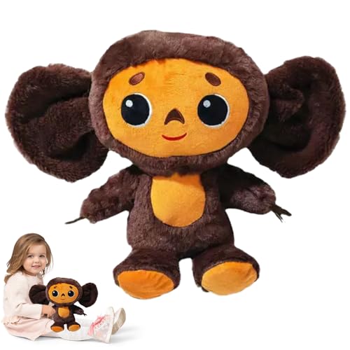 SGZIOO Cheburashka Plüschtier, 23 cm Cheburashka Kuscheltier, Großohriger Monkey Plüschtier Puppe, Lustiger Weiche AFFE plüschtier, Stuffed Animal Monkey Spielzeug Geschenke für Kinder von SGZIOO