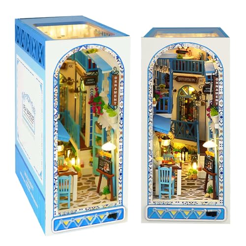 SGZIOO DIY Book Nook Kit, Booknook Holz, 3D Puzzle Nook Book mit LED-Licht, Miniatur Booknooks,Bausatz für Erwachsene Modellbausatz Weihnachten Geburtstag Geschenke SGZIOO DIY Book Nook Kit, Booknook Holz, 3D Puzzle Nook Book mit LED-Licht, Miniatur Booknooks,Bausatz für Erwachsene Modellbausatz Weihnachten Geburtstag Geschenke von SGZIOO