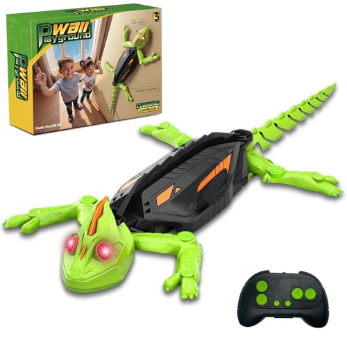 SGZIOO Ferngesteuerter Wall Crawler Gecko, wiederaufladbares Wandkletter-Gecko-Spielzeug mit LED-Augen, wand-Klimmbare Roboter-Eidechse für Jungen und Mädchen ab 3 Jahren SGZIOO Ferngesteuerter Wall Crawler Gecko, wiederaufladbares Wandkletter-Gecko-Spielzeug mit LED-Augen, wand-Klimmbare Roboter-Eidechse für Jungen und Mädchen ab 3 Jahren von SGZIOO