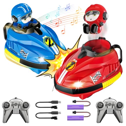 SGZIOO Ferngesteuertes Auto, 2 Stück Autoscooter Ferngesteuert Kinder, RC Bumper Cars mit Musik und Licht, Mini RC Autoscooter Kinder, 360° Drift Stunt Autoscooter, Geschenke für Jungen SGZIOO Ferngesteuertes Auto, 2 Stück Autoscooter Ferngesteuert Kinder, RC Bumper Cars mit Musik und Licht, Mini RC Autoscooter Kinder, 360° Drift Stunt Autoscooter, Geschenke für Jungen von SGZIOO
