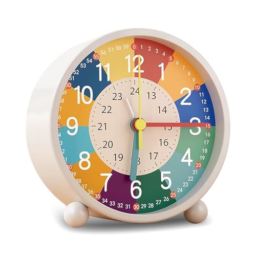 SGZIOO Kinderwecker Ohne Ticken, Wecker Kinder mit Nachtlicht, Batteriebetriebene Wecker Schulanfänger, wecker Kinder Analog, Lautloser Lernwecker für Mädchen Jungen schulanfänge Geschenke SGZIOO Kinderwecker Ohne Ticken, Wecker Kinder mit Nachtlicht, Batteriebetriebene Wecker Schulanfänger, wecker Kinder Analog, Lautloser Lernwecker für Mädchen Jungen schulanfänge Geschenke von SGZIOO